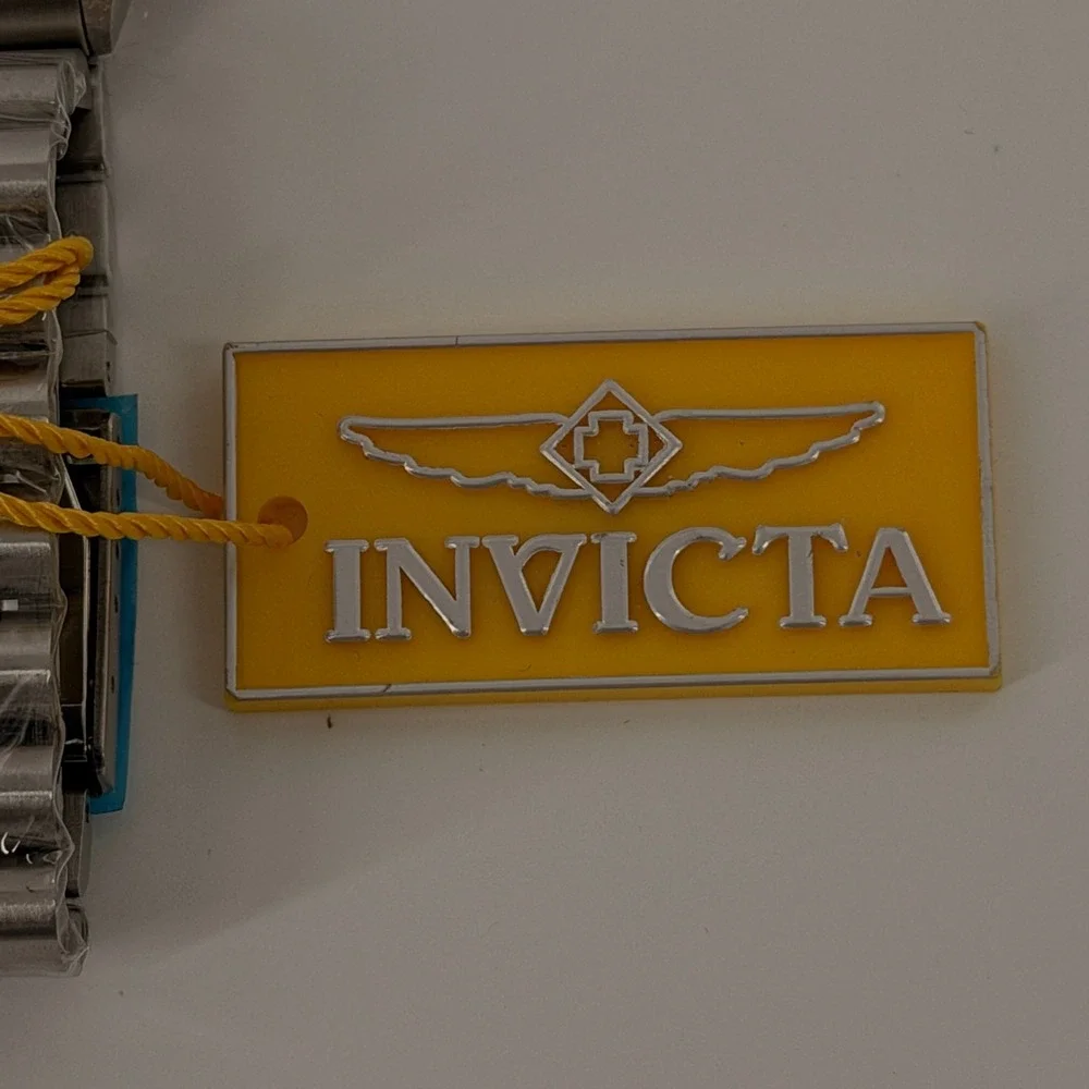Invicta Specialty Watch Men OS Blue Dial Silver Stainless Steel Fluted NWT